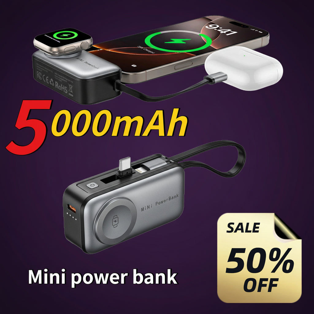 ZUVIA™ 3-in-1 Magnetic Power Bank 5000mAh