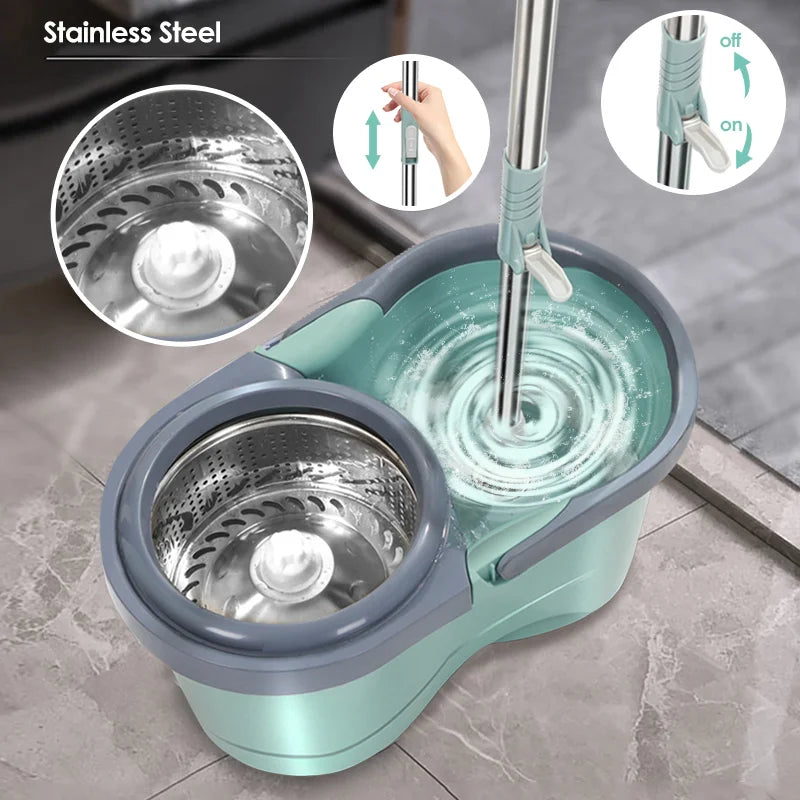 ZUVIA™ Magic 360° Spin Mop & Bucket