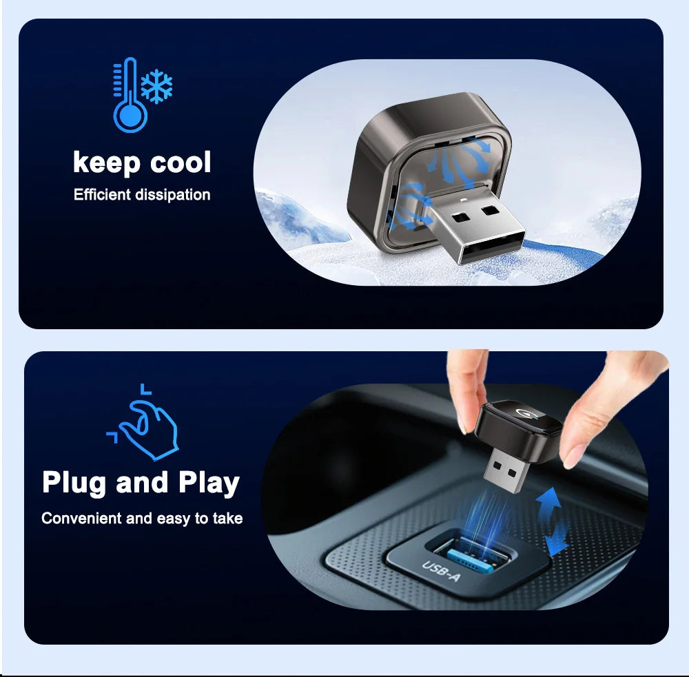 ZUVIA™ Wireless CarPlay Auto Adapter