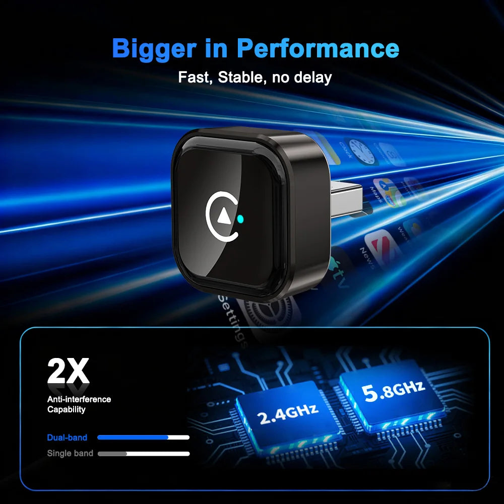 ZUVIA™ Wireless CarPlay Auto Adapter