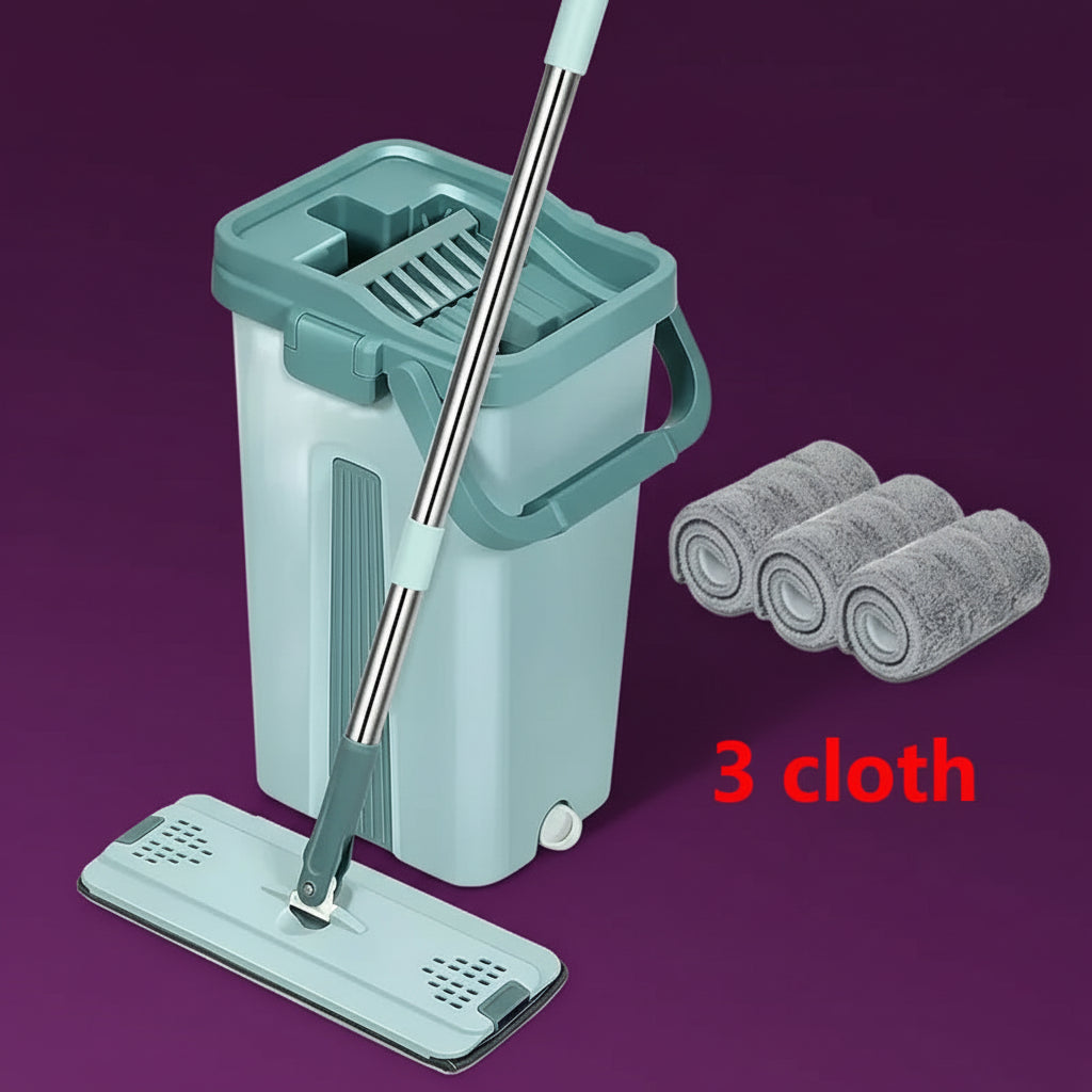 ZUVIA™ Flat Squeeze Mop & Bucket Set
